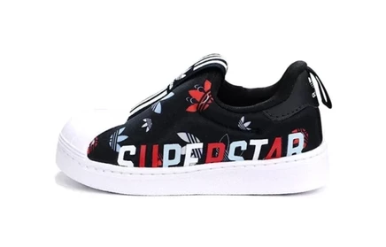 Детские кроссовки adidas Superstar 360 X I, черно-белые