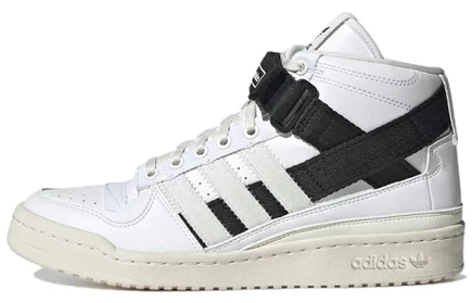 Мужские кроссовки Adidas Forum Mid Parley, бело-черные