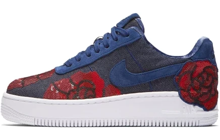 Женские кеды Nike Air Force 1 Low, розово-синие