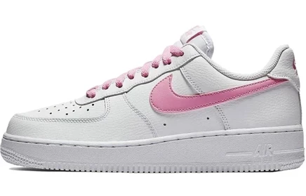 Женские кроссовки Nike Air Force 1 07, бело-розовые