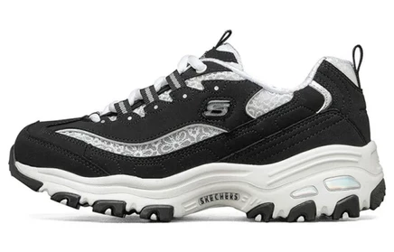 Женские кроссовки Skechers D'Lites 1.0, чёрно-белые
