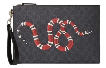 Мужской клатч Gucci Canvas, черный