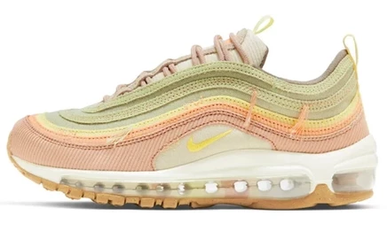 Женские кроссовки Nike Air Max 97 Corduroy, оливковые
