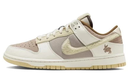 Мужские кроссовки Nike Dunk Low Rabbit, бело-бежевые