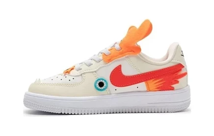Кеды для девочек Nike Force 1 Low LV8 PS, бело-бежевые