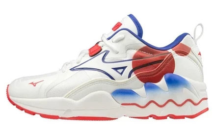 Мужские кроссовки Mizuno Wave Rider 1, бело-красно-синие
