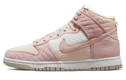 Женские кеды Nike Dunk High LX Next Nature, розовые