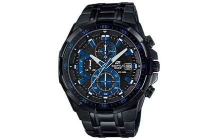 Мужские часы Casio Edifice EFR-539BK-1A2, черно-синие