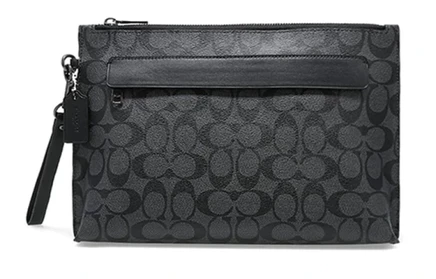 Мужской клатч Coach из канваса, черный