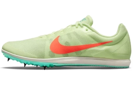 Мужские шиповки Nike Rival D 10, салатово-оранжевые