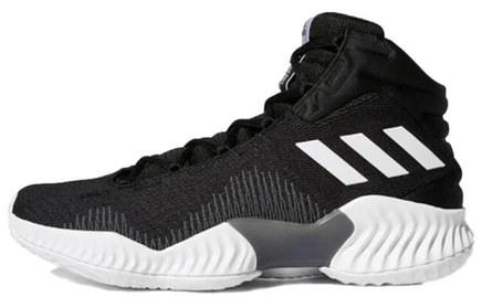 Мужские кроссовки Adidas Pro Bounce 2018, черно-белые