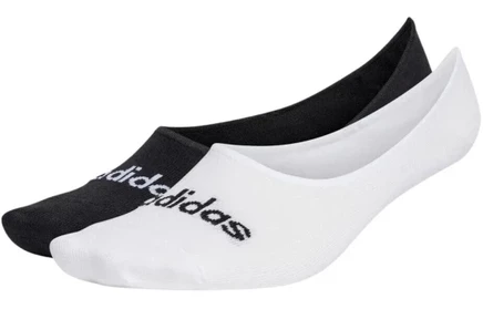 Носки унисекс Adidas, 2 пары, черно-белые