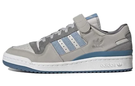 Мужские кеды Adidas Forum 84 Low, серо-бело-синие