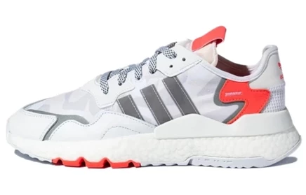 Мужские кроссовки Adidas Nite Jogger, бело-серо-оранжевые
