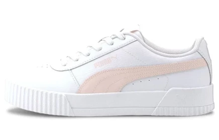 Женские кроссовки Puma Carina Leather, бело-розовые