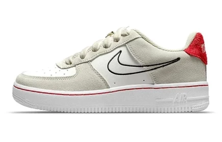 Детские кеды Nike Air Force 1 LV8 S50, бежево-красные