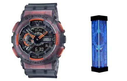 Мужские часы Casio Dual Display GA-110LS-1APRE, черные