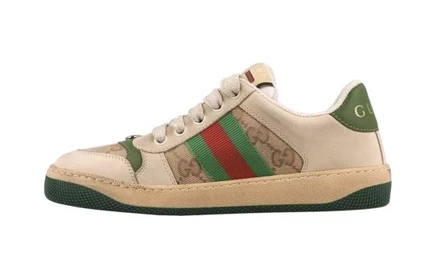Детские кеды Gucci Screener, светло-зеленые
