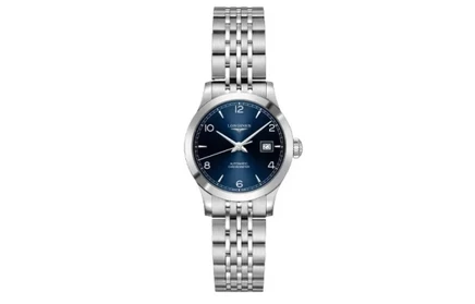 Женские часы Longines Pioneer, серебристый ремешок