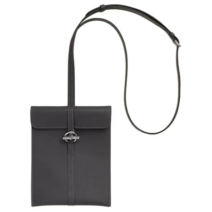 Женская сумка Hermes Glenan из кожи, серая
