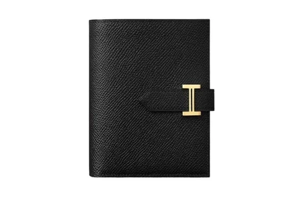 Женский кошелек Hermes из кожи Epsom, черный