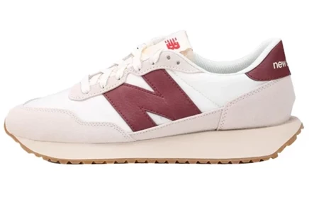Мужские кроссовки New Balance 237, бело-бордовые