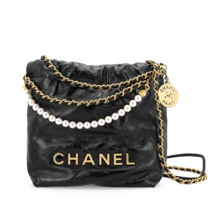 Женская сумка-ведро Chanel, мини, черная