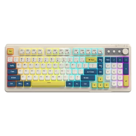 Клавиатура EWEADN V100 проводная игровая, серебристая