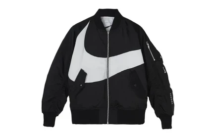 Женская куртка-бомбер Nike Therma FIT Phil, черная