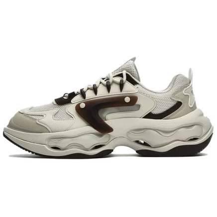 Мужские беговые кроссовки Fila Fusion, бежево-черные