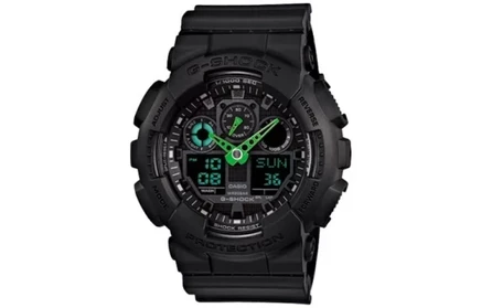 Мужские часы Casio GA-100C-1A3, черный циферблат