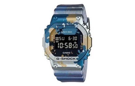 Мужские часы Casio Full Metal GM-5600SS-1PR, синие