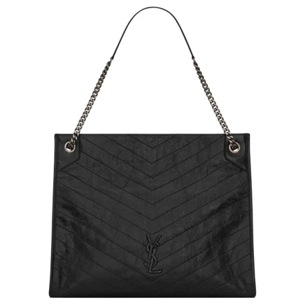 Женская сумка-тоут Yves Saint Laurent Tubas, черная