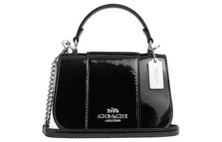 Женская кожаная сумка Coach Lysa, черная