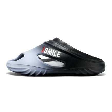 CariteSport Slip Resistant Abrasion Resistant Slide Slippers Men's черно-белый