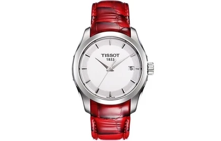 Женские кварцевые часы Tissot Kutu T0352101601101, бело-красные