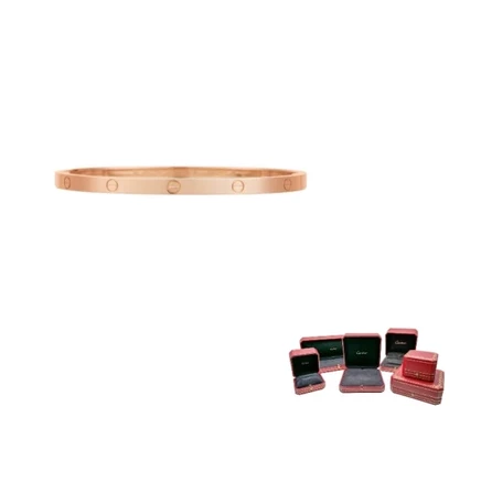Женские браслеты Cartier Love, розовое золото 18K