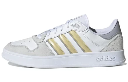 Женские кроссовки Adidas Breaknet Plus, бело-серо-желтые