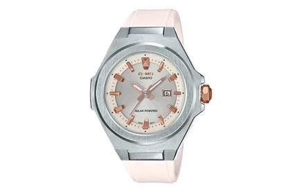 Женские часы Casio BABY-G MSG-S500-7APR, серо-розовые