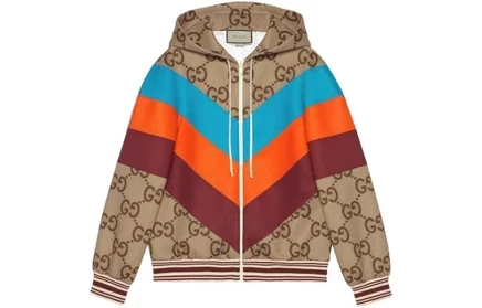 Женская куртка Gucci Gg Logo Print, разноцветная