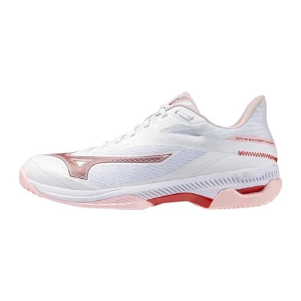 Унисекс теннисные кроссовки Mizuno, бело-розовые