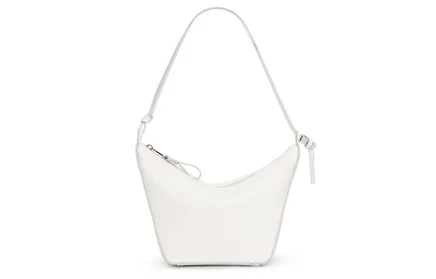 Женская сумка Loewe Hammock Hobo из кожи, белая