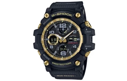 Мужские часы Casio Master of G GWG-100GB-1A, черно-золотые