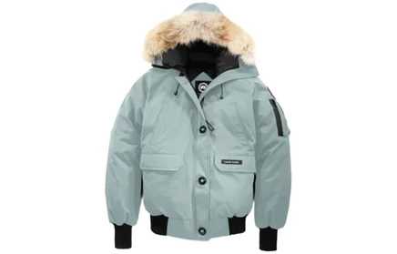 Женская пуховая куртка Canada Goose, голубая/серо-голубая