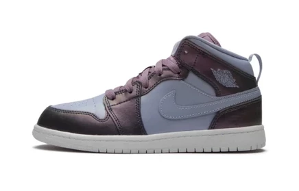 Детские кроссовки Jordan 1 Mid SE PS, фиолетовые
