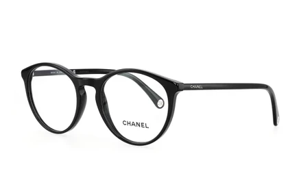 Унисекс овальная оправа для очков Chanel, черная