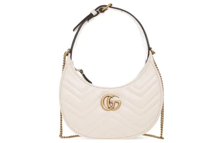 Женская сумка через плечо Gucci GG Marmont V-shaped стёганая