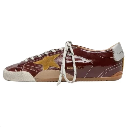 Женские кеды Golden Goose True Star, бордовые