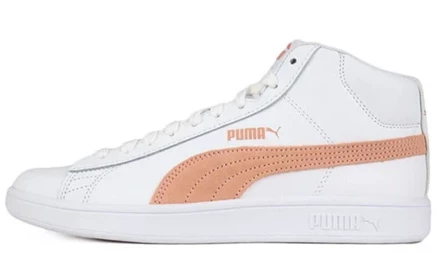 Мужские кеды Puma Smash V2 Mid L, бело-розовые