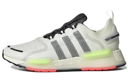Мужские кроссовки Adidas NMD V3, бело-зелено-розовые